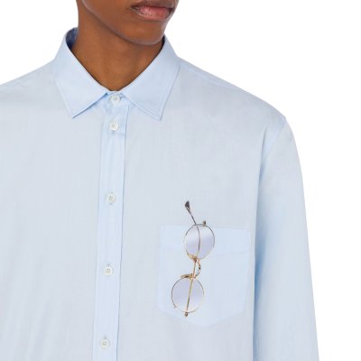THE PRINTED COTTON POPLIN SHIRT